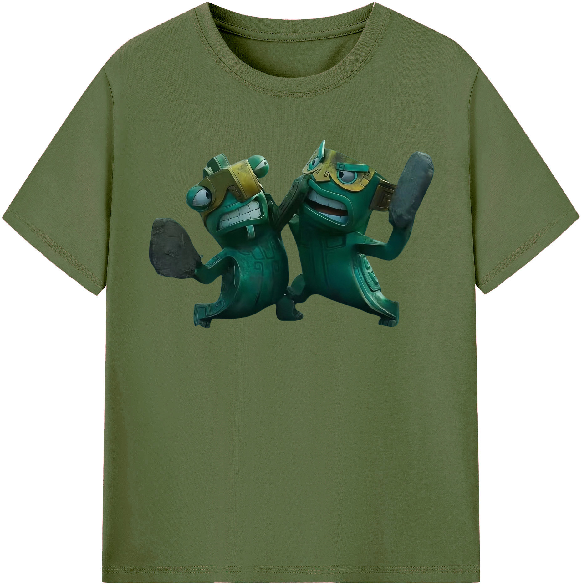 （画像用） Ne Zha 2 ナタ 魔童の大暴れ 綿100％半袖Tシャツ（フロントプリント）